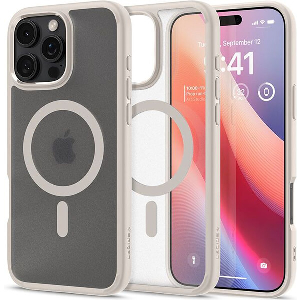 SPIGEN ULTRA HYBRID MAGSAFE FROST NATURAL TITANIUM FOR IPHONE 16 PRO MAX