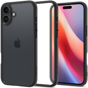 SPIGEN ULTRA HYBRID MATTE BLACK FOR IPHONE 16 PLUS
