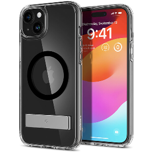 SPIGEN ULTRA HYBRID S MAGSAFE BLACK FOR IPHONE 15 PLUS