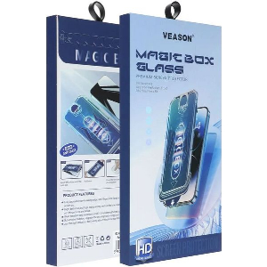 6D PRO VEASON EASY-INSTALL GLASS + APPLICATOR FOR IPHONE 16 BLACK