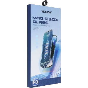 6D PRO VEASON EASY-INSTALL GLASS + APPLICATOR FOR IPHONE 16 PLUS BLACK