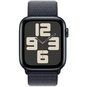 APPLE WATCH SE 2024 ALUMINIUM MIDNIGHT 44MM MXEP3 WITH INK BLACK SPORT LOOP
