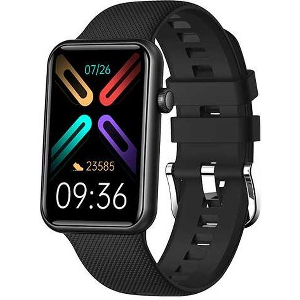 LAMTECH SMART WATCH BT5.1 WITH SPORT TRACKING TOTAL BLACK LAM113508