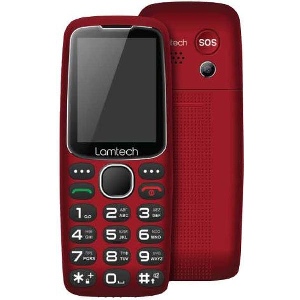 ΚΙΝΗΤΟ LAMTECH MOBILE PHONE 2.4' GR DUAL SIM TINY L II RED LAM113164