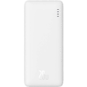 BASEUS AIRPOW POWER BANK 10000MAH 20W QC + PD WHITE