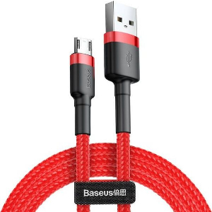 BASEUS CAFULE USB-A TO MICROUSB CABLE 18W 2.4A 1M RED CAMKLF-B09