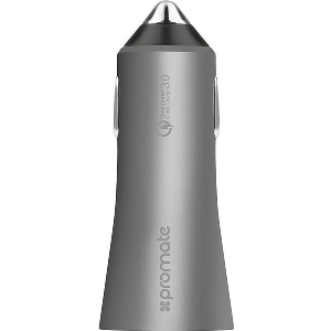 PROMATE ΦΟΡΤΙΣΤΗΣ ΑΥΤΟΚΙΝΗΤΟΥ ΓΚΡΙ ROBUST-QC3 4.4A 2XUSB