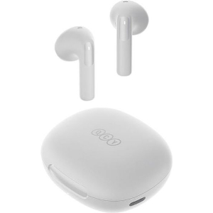 QCY AILYBUDS E20 WHITE- HYBRID ANC SEMI-EAR TWS EARBUDS 6MICS 13MM DYNAMIC DRIVER IPX4 BT5.4 35H