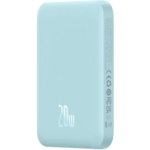 BASEUS MAGNETIC MINI WIRELESS POWERBANK MAGSAFE 6000MAH 20W BLUE