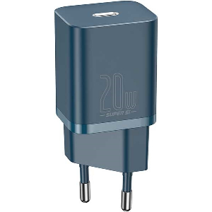 BASEUS SUPER-SI QUICK CHARGER 1C 20WATT TYPE-C BLUE