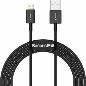 BASEUS SUPERIOR SERIES USB-A TO LIGHTNING CABLE 20W 2.4A 1M BLACK CALYS-A01