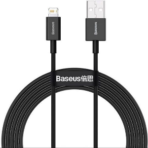BASEUS SUPERIOR SERIES USB-A TO LIGHTNING CABLE 20W 2.4A 2M BLACK CALYS-C01