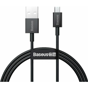 BASEUS SUPERIOR SERIES USB-A TO MICROUSB CABLE 18W 2A 1M BLACK CAMYS-01