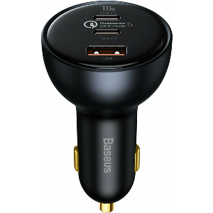 BASEUS SUPERME CAR CHARGER USB 2X USB-C 160W GREY