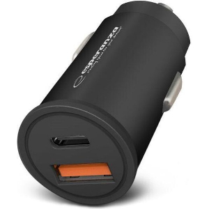 ESPERANZA EZC111K CAR QUICK POWER CHARGER 20W USB-C PD 20W / USB-A QC 3.0 18W