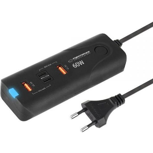 ESPERANZA EZC109 QUICK POWER CHARGER 60W 2X USB-C PD 30W / 2X USB-A QC 3.0 18W
