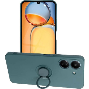SILICONE RING CASE FOR XIAOMI REDMI 13C / POCO C65 GREEN