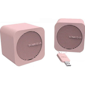 SONIC GEAR BLUETOOTH 5,2 SPEAKERS 2,0 BLUE CUBE PEACH BCP
