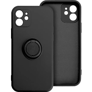 SILICONE RING CASE FOR IPHONE 16 PRO MAX BLACK