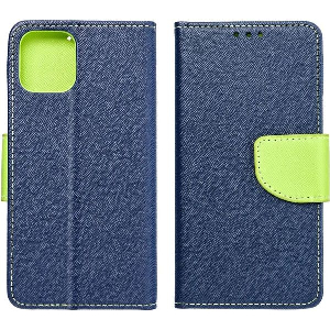 FANCY BOOK CASE FOR NOKIA 230 NAVY/LIME