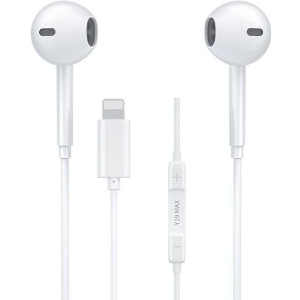 EARPHONE WK Y19 MAX LIGHTNING WHITE