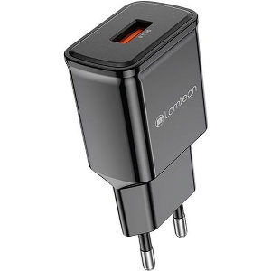 LAMTECH QUICK CHARGER USB3.0 18W BLACK LAM021943