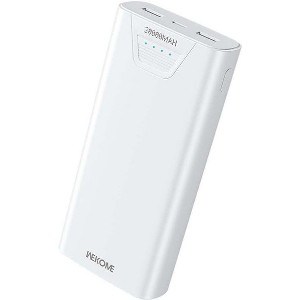 POWER BANK 20000MAH 12W WK WP-121 2 ΘΈΣΕΩΝ WHITE