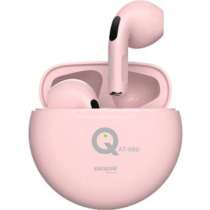 AIWA BT5.1 TWS EARPHONES PINK ATX80Q/PI
