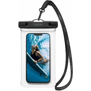 SPIGEN A601 WATERPROOF PHONE CASE UP TO 6.8'' 1 PACK CRYSTAL CLEAR