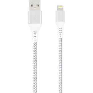 LAMTECH LIGHTNING TO USB HIGH QUALITY UNBREAKABLE CABLE SILVER 2M LAM450282