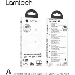 LAMTECH CABLE TYPE C TO TYPE C 100W FAST CHARGE 2M LAM023664