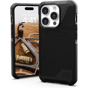 UAG METROPOLIS LT MAGSAFE KEVLAR BLACK FOR IPHONE 15 PRO