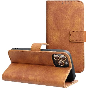 TENDER BOOK CASE FOR IPHONE 16 PLUS ( 6.7 BROWN