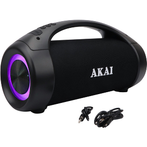 AKAI ABTS-55 PORTABLE 2.0 BLUETOOTH 5.0 IPX5 TWS SPEAKER 50W WITH LED/USB/FM/AUX