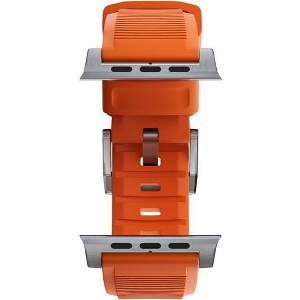 NOMAD RUGGED STRAP ORANGE/SILVER FOR APPLE WATCH ULTRA