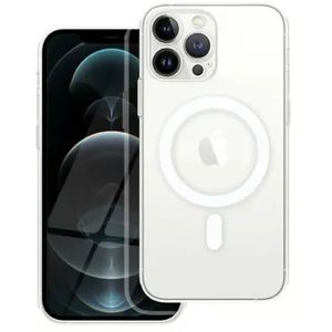 CLEAR MAG COVER CASE WITH CAMERA PROTECTION WITH MAGSAFE FOR IPHONE 12 PRO MAX