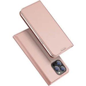 DUX DUCIS SKIN PRO SMOOTH LEATHER CASE FOR APPLE IPHONE 15 PRO ROSE