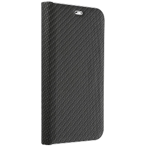 FORCELL LUNA BOOK CARBON FOR IPHONE 13 PRO MAX BLACK