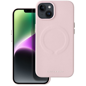 ROAR LEATHER MAG CASE FOR IPHONE 15 PLUS HOT PINK