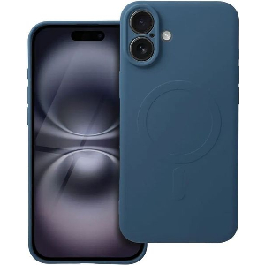 SILICONE MAG COVER CASE COMPATIBLE WITH MAGSAFE FOR IPHONE 16 PLUS BLUE