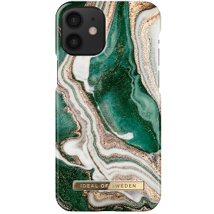 IDEAL OF SWEDEN BACK COVER CASE FOR IPHONE 12 MINI GOLDEN JADE MARBLE