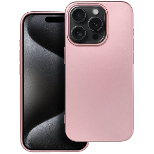 METALLIC CASE FOR IPHONE 15 PRO PINK