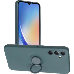 SILICONE RING CASE FOR SAMSUNG A34 5G GREEN