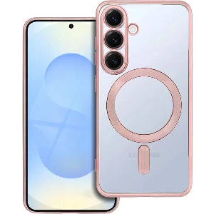 ELECTRO MAG COVER CASE COMPATIBLE WITH MAGSAFE FOR SAMSUNG S25 ROSE GOLD