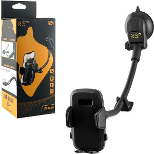 NSP N24 UNIVERSAL BΑΣΗ ΣΤΗΡΙΞΗΣ ΚΙΝΗΤΩΝ ΑΥΤΟΚΙΝΗΤΟΥ ΜΕ ΕΥΚΑΜΠΤΟ ΒΡΑΧΙΩΝΑ 70MM 360° 4.7