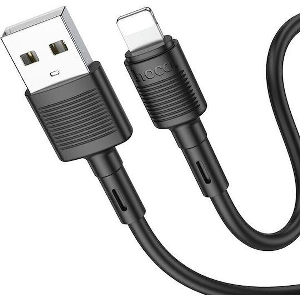 HOCO USB-A TO LIGHTNING CABLE X83 VICTORY 18W 2A 1M BLACK
