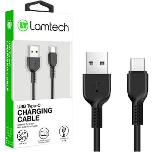 LAMTECH DATACABLE TYPE C 3M BLACK LAM111696
