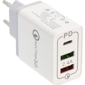 LAMTECH QUICK CHARGER 15W HIGH SPEED, QC3.0 AND TYPE-C OUTPUT LAM022001