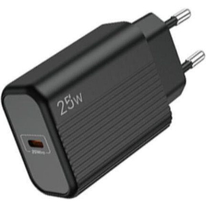 LAMTECH FAST CHARGER TYPE-C PD25W BLACK LAM112723