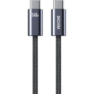CHARGING CABLE WK 240W TYPE-C/TYPE-C BLACK 1M WDC-23